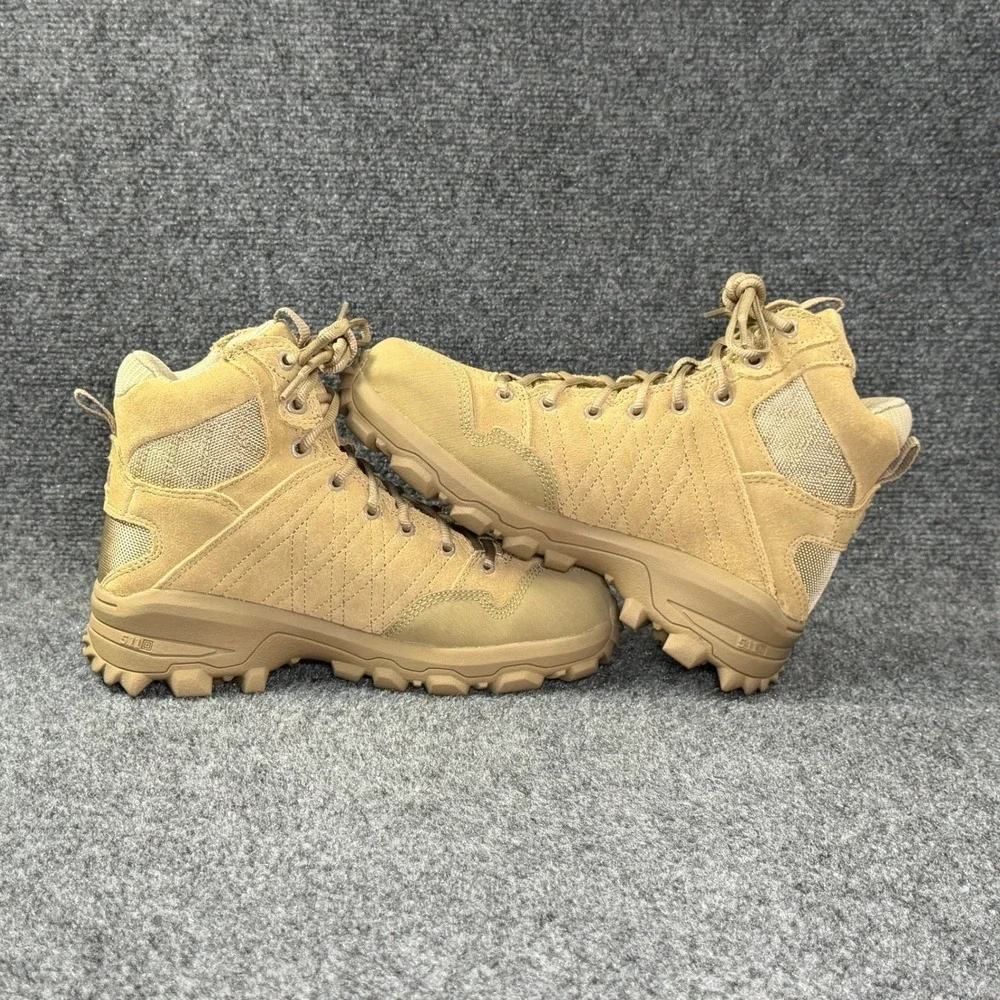 5.11 Tactical Cable Hiker Boots Mens 7.5 Coyote Tan Suede Athletic Outdoor Trail
